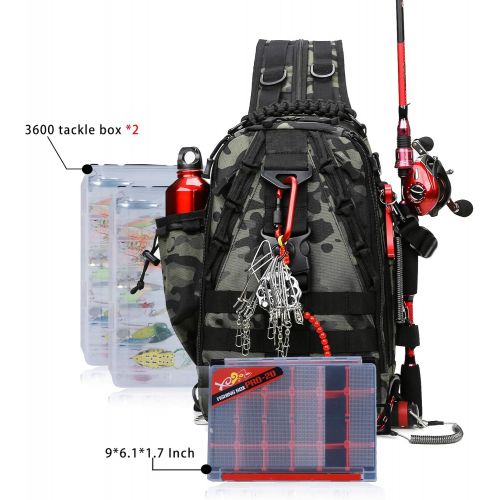  [아마존베스트]BLISSWILL Fishing Backpack Storage Bag Outdoor Tackle Bag Large Fishing Gear Bag Water Resistant Outdoor Shoulder Backpack Fishing Equipment Bag (Improved Version)