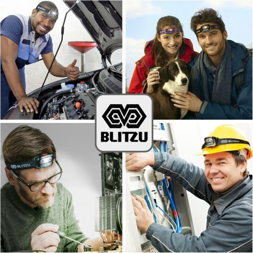 BLITZU Headlamps for Adults, Camping Accessories Clearance, Camping Gear and Equipment, Head Lamp to Wear, Head Flashlight, Camping Essentials for Family, Camper, Kids, Adults, Hea