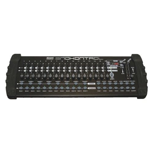  BLIZZARD LIGHTING Blizzard Lighting SNOKONTROL | 384 DMx-Channel Universal DMX-512 Standard Lighting Controller with Built-In Microphone for Sound-to-Light Operation