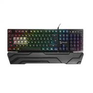 Bloody B380 Light Strike 8 Key Optical Membrane Gaming Keyboard Full RGB LED Backlit Keyboard Smooth & Linear Quite Keys Ergonomic Detachable Wrist Rest Design LK Optical Gaming Se