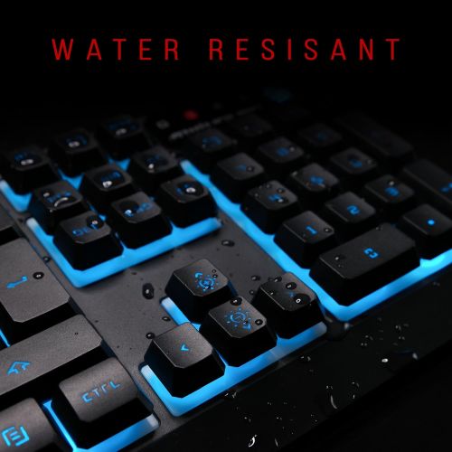  Bloody B188 8-Key Light Strike (LK) Optical Mechanical Gaming Keyboard ? Tri-Color LED Backlit ? Smooth/Linear Black Switch