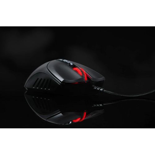  Bloody SP30 Ergonomic Optical Switch Gaming Mouse - Fastest Mouse Switch in Gaming - Enthusiast Grade 3360 Sensor - 8 Programmable Buttons - Non-Slip Rubberized Black - 12,000 DPI