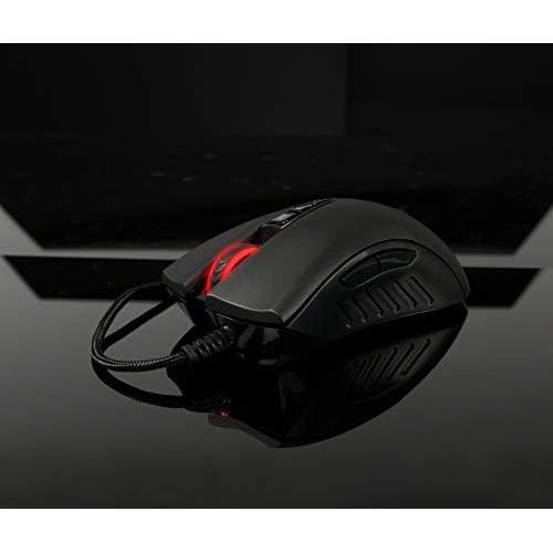  [아마존베스트]Bloody SP30 Ergonomic Optical Switch Gaming Mouse - Fastest Mouse Switch in Gaming - Enthusiast Grade 3360 Sensor - 8 Programmable Buttons - Non-Slip Rubberized Black - 12,000 DPI