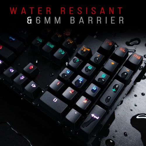  BLOODY Bloody B720 Light Strike LK Optical Mechanical Gaming Keyboard - Neon LED Backlit - LK Black Switches