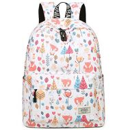 BLOOMSTAR School Backpack for Girls Boys Cute Fox Waterproof Laptop Bag Leisure College Student Bookbag Women Travel Daypack