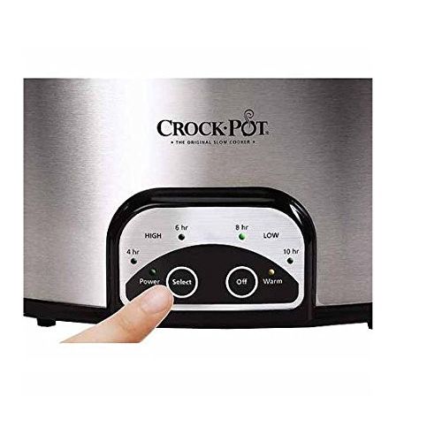  BLOSSOMZ Crock-Pot 7-Quart Smart Pot Programmable Slow Cooker, Stainless Steel, SCCPVP700-S-A-WM1