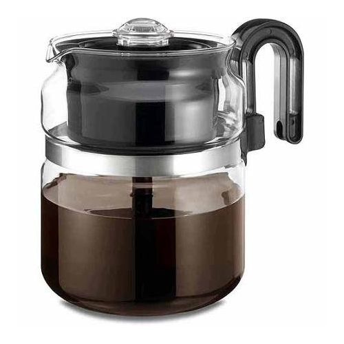  BLOSSOMZ One All 8-Cup Stovetop Glass Percolator