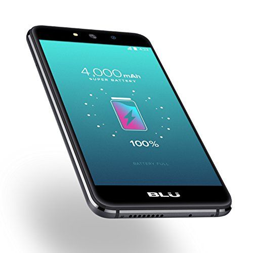  BLU A5 Energy - 5.0” Unlocked Smartphone with 4,000 mAh Battery -Grey