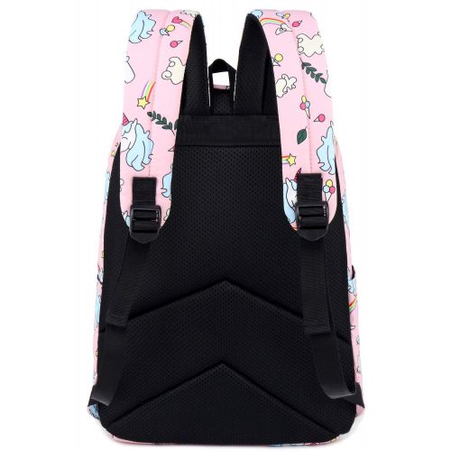  BLUBOON School Backpack for Girls Boys Kids Travel School Bags Cute Bookbag Holds 14-inch Laptop (Pink 0031)