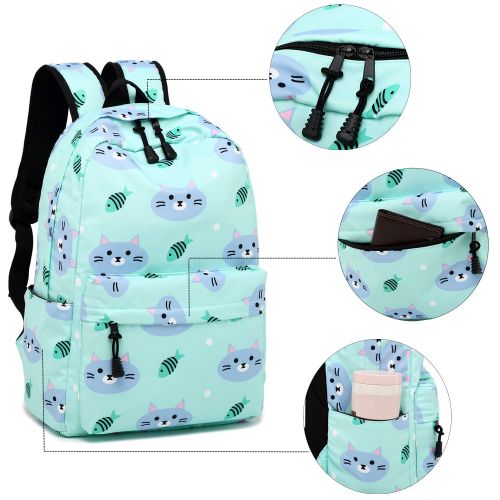  BLUBOON Backpack for School Girls Teens Bookbag Set Glittering 15 inches Laptop Daypack (Off White-0024)