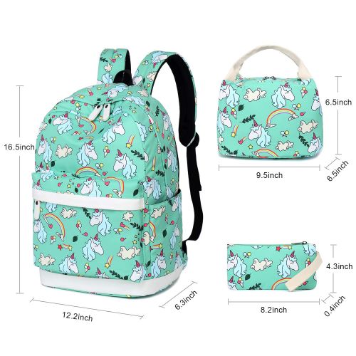  BLUBOON Backpack for School Girls Teens Bookbag Set Glittering 15 inches Laptop Daypack (Off White-0024)