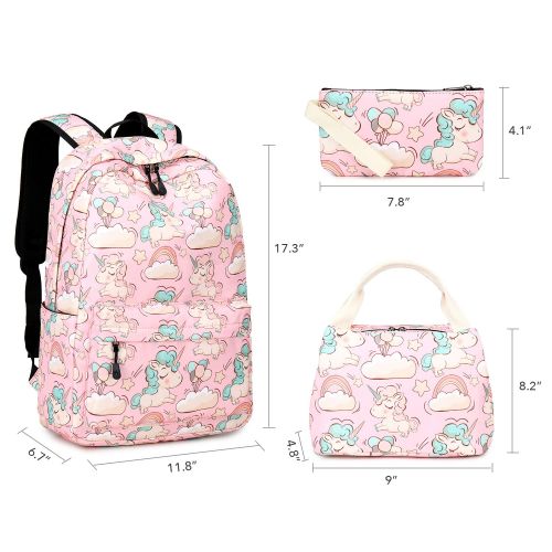  BLUBOON Backpack for School Girls Teens Bookbag Set Glittering 15 inches Laptop Daypack (Off White-0024)