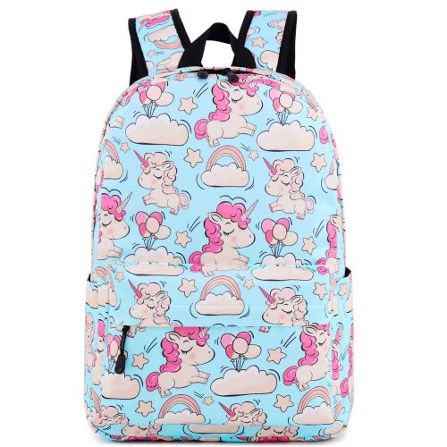  BLUBOON Backpack for School Girls Teens Bookbag Set Glittering 15 inches Laptop Daypack (Off White-0024)