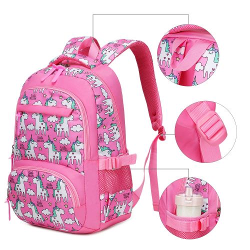  BLUBOON Backpack for School Girls Teens Bookbag Set Glittering 15 inches Laptop Daypack (Off White-0024)