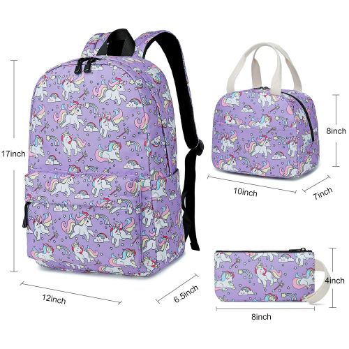  BLUBOON Backpack for School Girls Teens Bookbag Set Glittering 15 inches Laptop Daypack (Off White-0024)