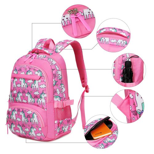  BLUBOON Backpack for School Girls Teens Bookbag Set Glittering 15 inches Laptop Daypack (Off White-0024)