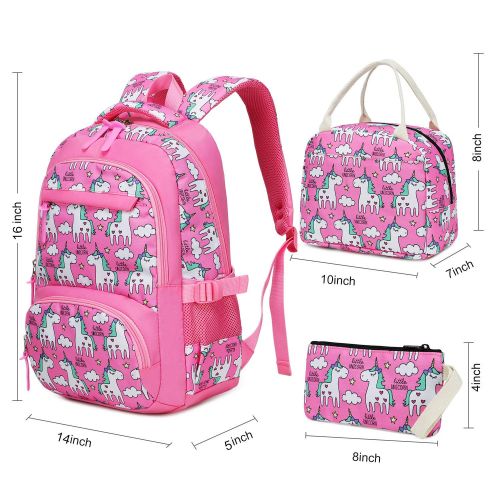  BLUBOON Backpack for School Girls Teens Bookbag Set Glittering 15 inches Laptop Daypack (Off White-0024)