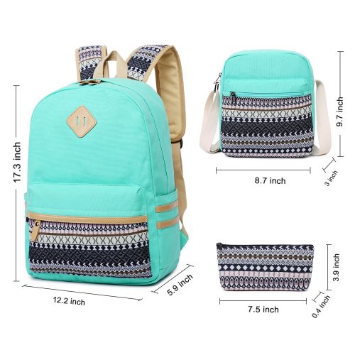  BLUBOON School Backpack for Boys Teens Bookbag Travel Daypack Kids Girls Lunch Bag Pencil Case