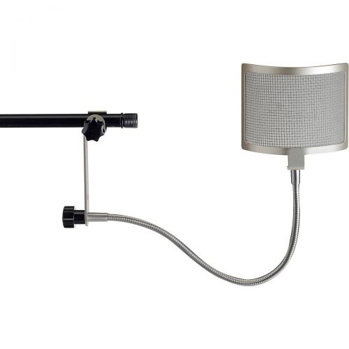  BLUE},description:The Pop is a universal windscreen for use with any microphone. Simply clamp it to the mic stand and position where desired. The sturdy wire mesh and frame ensure