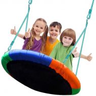 [아마존 핫딜]  [아마존핫딜]BLUE ISLAND Tree Swing-Childrens Outdoor Large Size 40 Diameter Durable Swing-Easy Installation