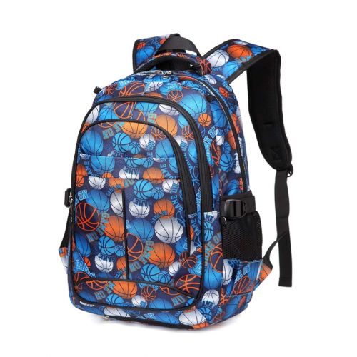  BLUEFAIRY Kids Backpack For Boys Elementary School Bags Bookbag Durable (Basketall)