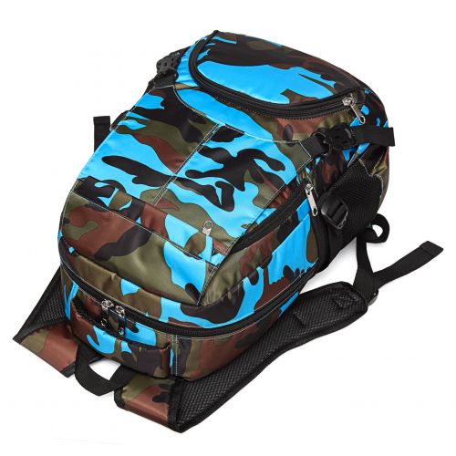  BLUEFAIRY Boys Backpacks for Kids Kindergarten Camo Elementary School Bags Waterproof Lightweight Gifts Presents for Kids (Camouflage Blue)