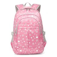BLUEFAIRY Hearts Print School Backpacks For Girls Kids Elementary School Bags Bookbag