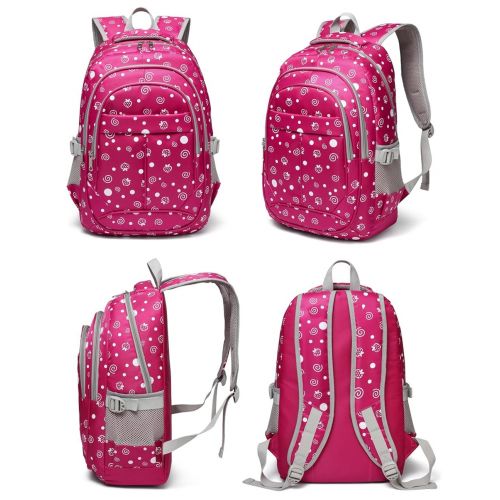  BLUEFAIRY Hearts Print School Backpacks For Girls Kids Elementary School Bags Bookbag