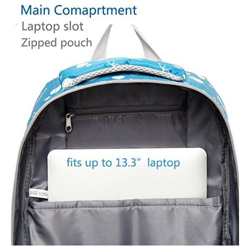  [아마존베스트]BLUEFAIRY Hearts Print School Backpacks For Girls Kids Elementary School Bags Bookbag
