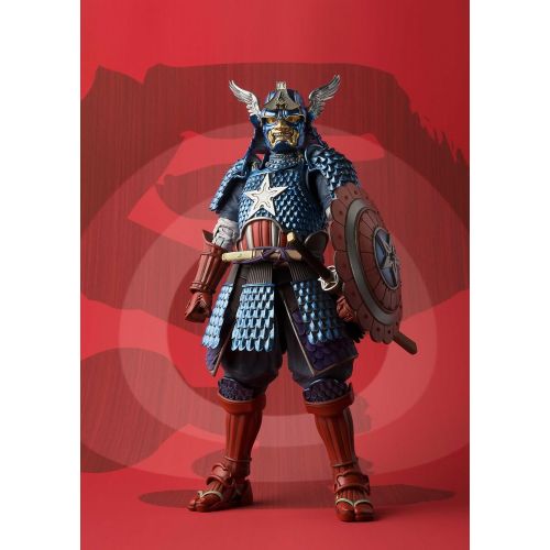  Tamashii Nations Bandai Meisho Manga Realization Samurai Captain America Action Figure