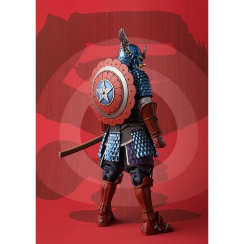  Tamashii Nations Bandai Meisho Manga Realization Samurai Captain America Action Figure