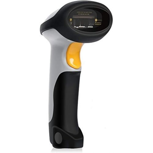  BLUEHRESY Barcode Scanner (2.4GHz Wireless USB Automatic & USB2.0 Wired) Rechargeable 1D Handheld Bar-Code Reader Support for FedEx and USPS Maximum Offline 2600 Code Entries