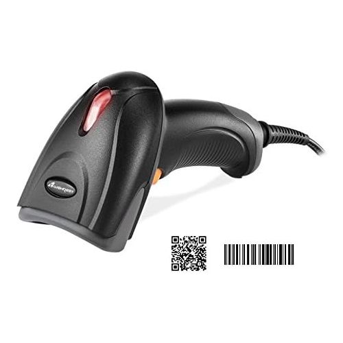 BLUEHRESY Bluehresy 2D Barcode Scanner USB Wired 1D 2D Datamatrix PDF417 QR Code Handheld Reader for Screen and Printed Bar Code Scan, Works with Windows Mac and Linux PC POS