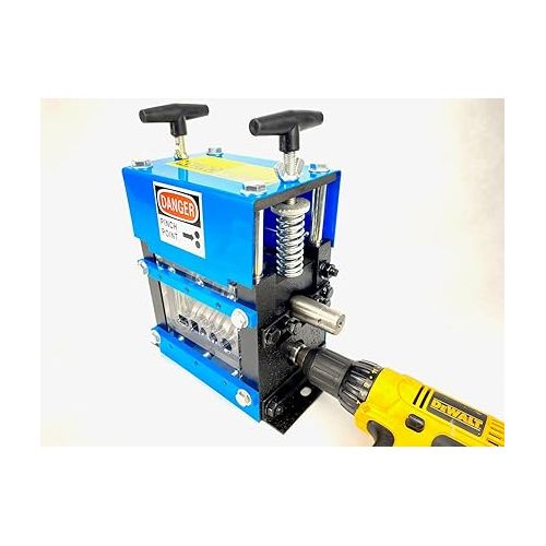  BLUEROCK Tools MWS-83MD Compact Manual Recycling Wire Stripping Machine Copper Stripper