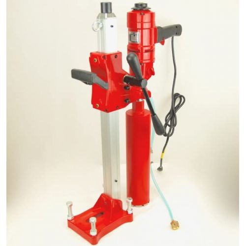  [아마존베스트]4 Z-1WS CORE DRILL by BLUEROCK Tools 2 SPEED W/STAND CONCRETE CORING WITH: 1,2,3,4 DIAMOND WET CORE BITS