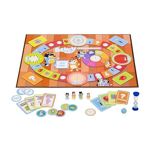  Bluey Scavenger Hunt Game. A Fun Board Game Full of Fun Activities to Perform, Things to Find and Questions to Answer