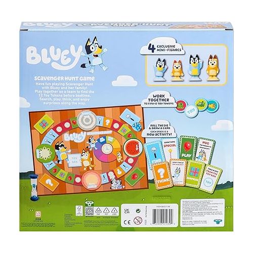  Bluey Scavenger Hunt Game. A Fun Board Game Full of Fun Activities to Perform, Things to Find and Questions to Answer