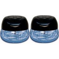 Bluonics 2-Pack Fresh Aire Water Based Revitalizer. Black Color with 6 LED Color Changing Lights