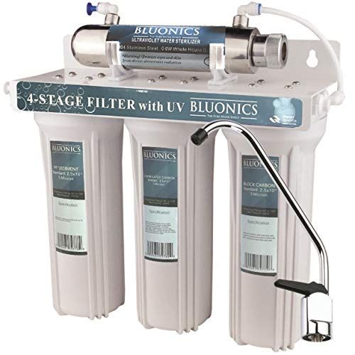  Bluonics UV Sterilizer Drinking Water Filter System Ultraviolet Light Under Sink Purifier