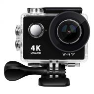 BM Waterproof Camera Action Camera Sport Camera Action Cam 1080P 12MP Wi-Fi 2.0 LCD Screen Full HD 170 Degree Ultra Wide-Angle Lens With 1052mAh Geneic Batteries(Black)