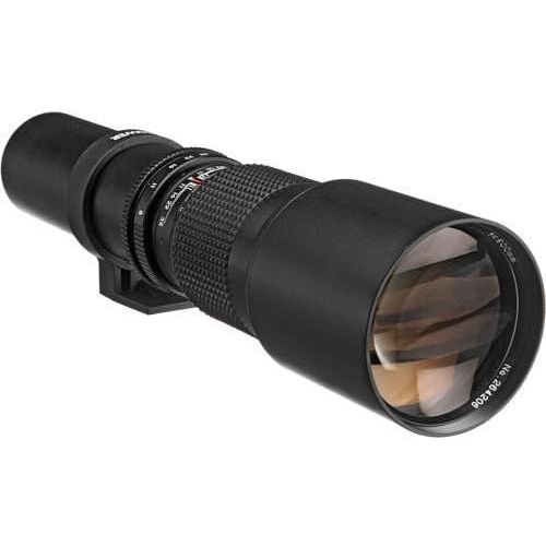  BM Premium Power 500mm/1000mm f/8 Manual Telephoto Lens for Canon EOS R, EOS R5, EOS R6, EOS RP Digital Cameras