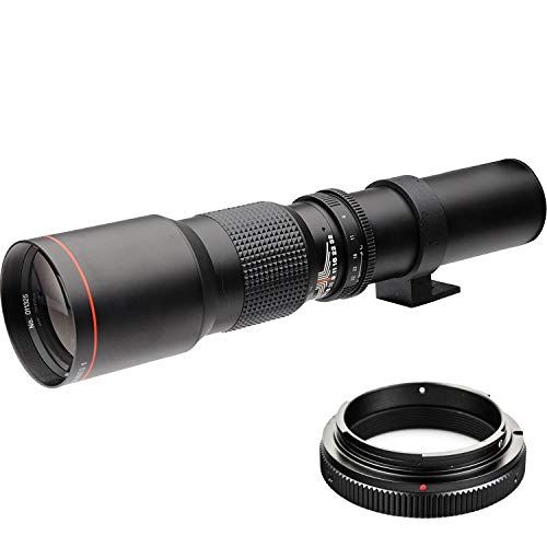  BM Premium High-Power 500mm f/8 Manual Telephoto Lens for Canon EOS R, EOS R5, EOS R6, EOS RP Mirrorless Cameras