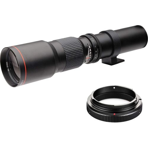  BM Premium High-Power 500mm f/8 Manual Telephoto Lens for Canon EOS R, EOS R5, EOS R6, EOS RP Mirrorless Cameras