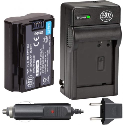  BM Premium NP-W235 Battery and Battery Charger for FujiFilm X-T4 Digital Camera