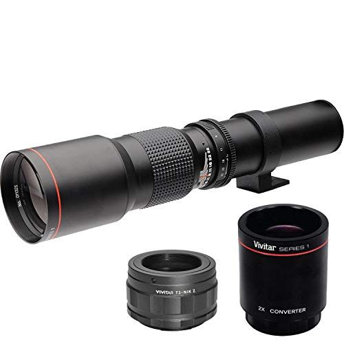  BM Premium High-Power 500mm/1000mm f/8 Manual Telephoto Lens for Nikon Z5, Z6, Z6 Mark II, Z7, Z7 Mark II Mirrorless Cameras