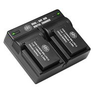 BM Premium 2-Pack of LP-E12 Batteries and USB Dual Battery Charger for Canon EOS-M, EOS M2, EOS M10, EOS M50, EOS M50 Mark II, EOS M100, EOS M200, SX70 HS, Rebel SL1 Digital Camera