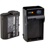 BM Premium EN-EL15C High Capacity Battery and Charger for Nikon Z5, Z6, Z6 II, Z7, Z7II D780, D850, D7500, 1 V1, D500, D600, D610, D750, D800, D800E, D810, D810A, D7000, D7100, D72