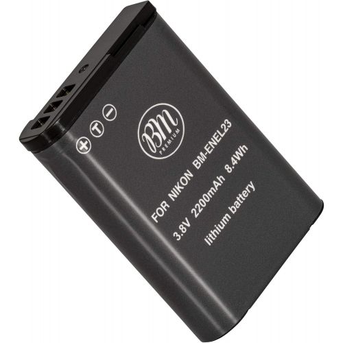  BM Premium EN-EL23 Battery for Nikon Coolpix B700, P900, P600, P610, S810c Digital Camera