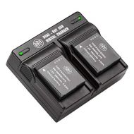 BM Premium 2-Pack of DMW-BLH7 Batteries and Dual Battery Charger for Panasonic Lumix DC-GX850, DMC-LX10, DMC-LX15, DMC-GM1, DMC-GM1K, DMC-GM1KA, DMC-GM1KS, DMC-GM5, DMC-GM5KK Digit