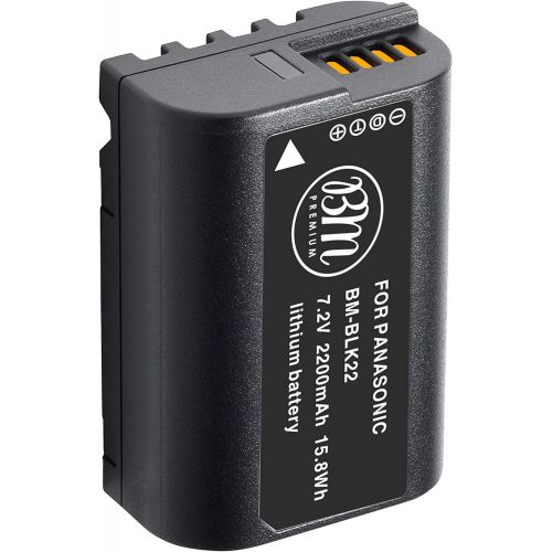  BM Premium DMW-BLK22 Battery Replacement for Panasonic Lumix DC-S5, GH5 II Digital Cameras